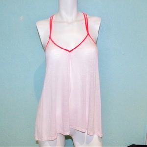 american eagle summer pink tank top